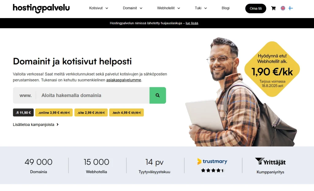 Hostingpalvelu hosting company