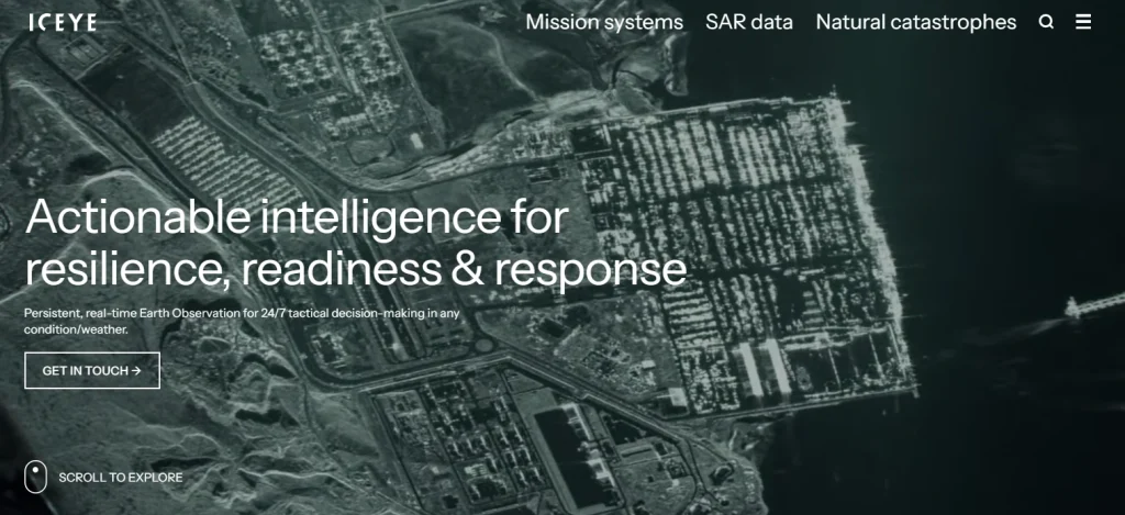 ICEYE operates small radar satellites