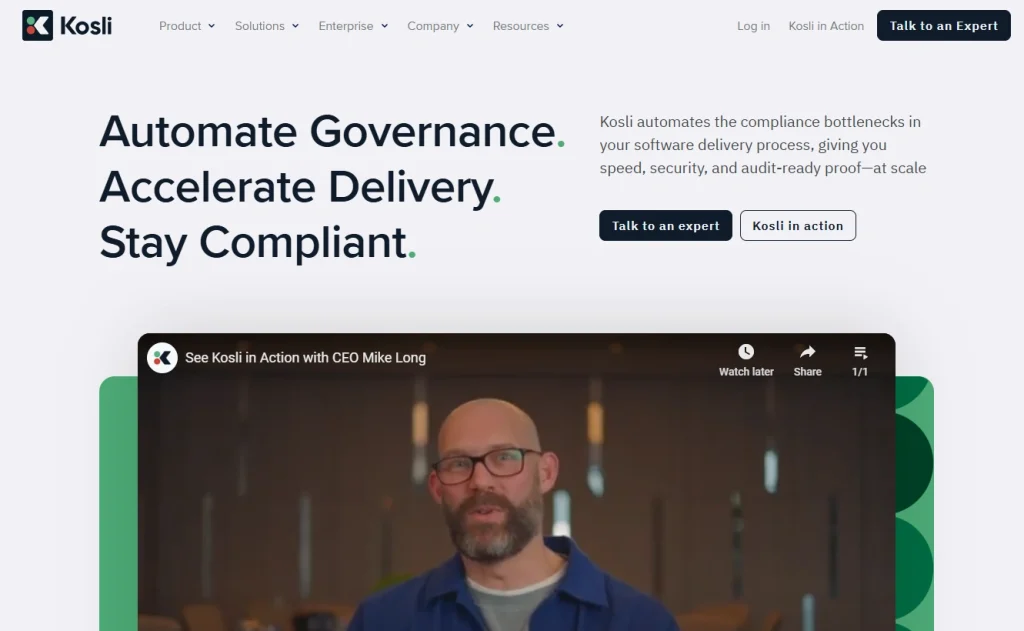 Kosli is a DevOps tool