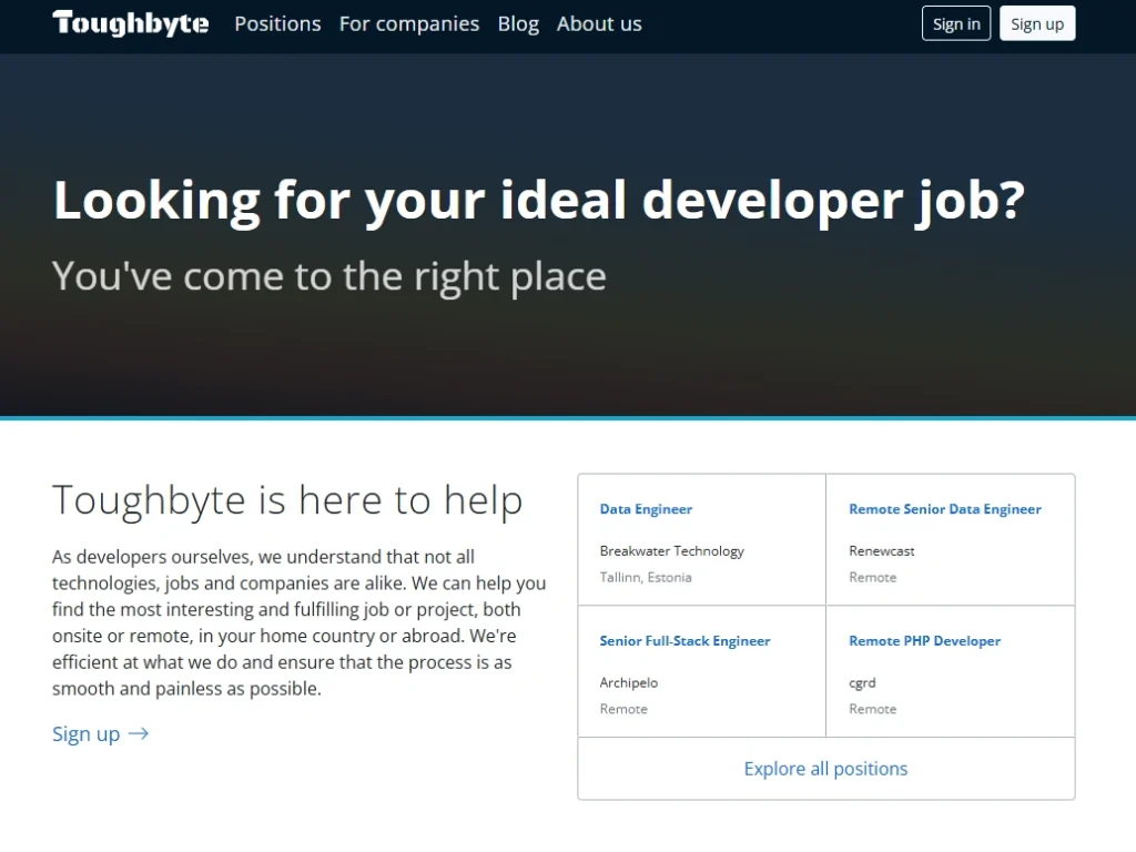 Toughbyte IT recruiters Finland agency