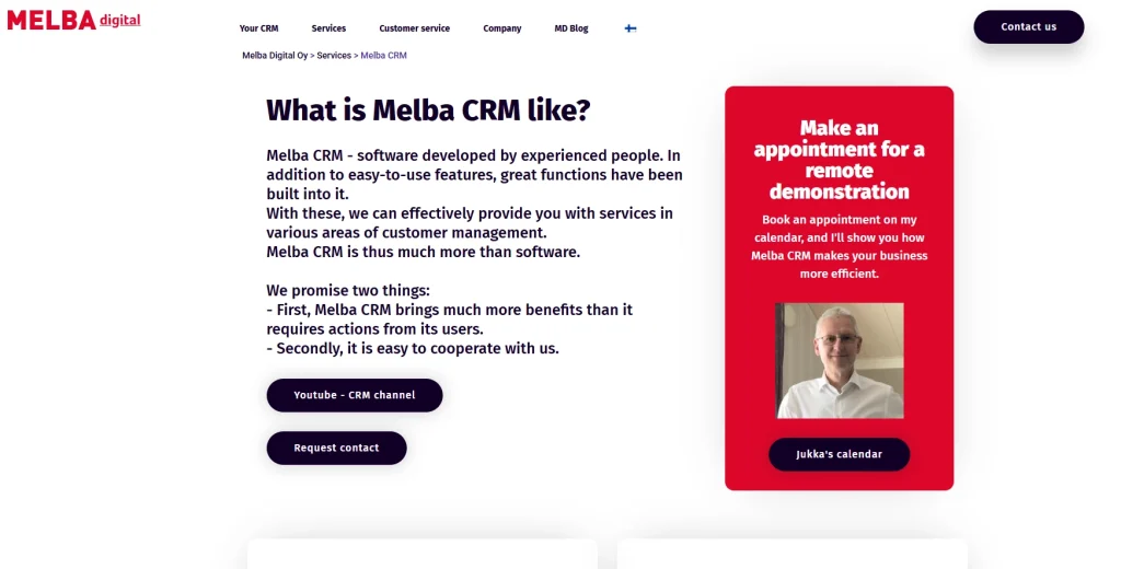Melba Digital CRM-creating customized CRM solutions