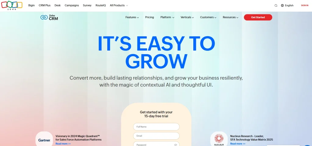 Zoho - CRM for Finnish SMEs