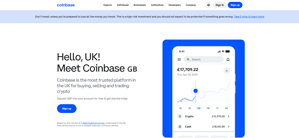 Coinbase - Crypto Exchange