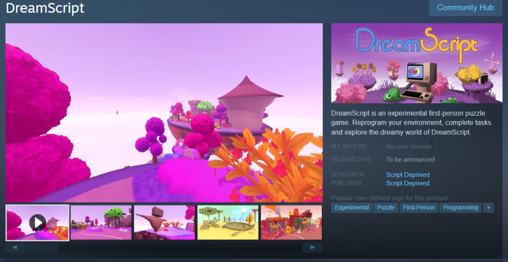 DreaIndie Game - mscript: Puzzle Solving Through Code