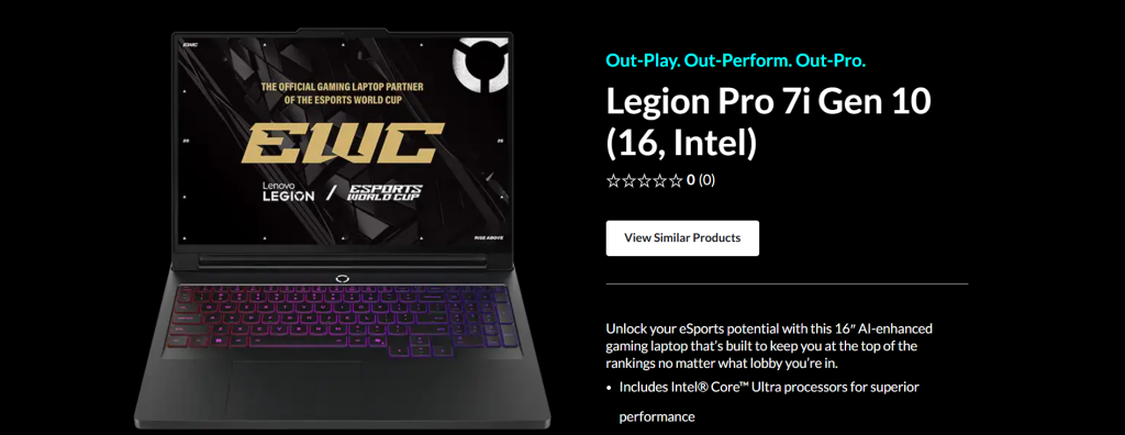 Lenovo Legion Pro 7i 16 Gen 10