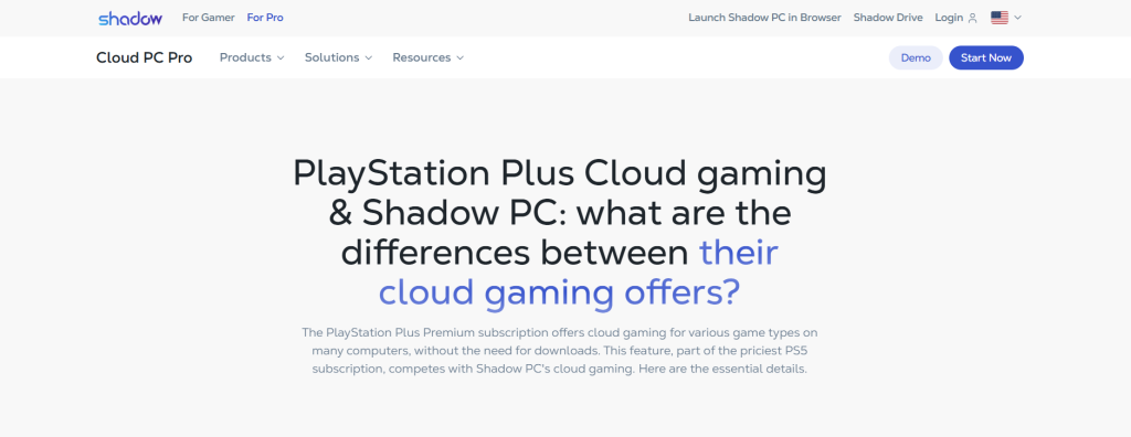 Cloud Gaming Service - PlayStation Plus Premium