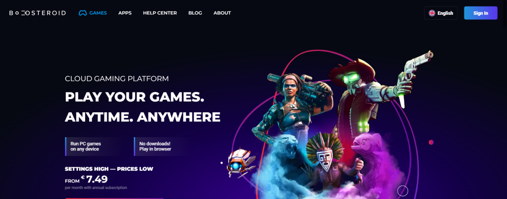 Cloud Gaming Service - Boosteroid