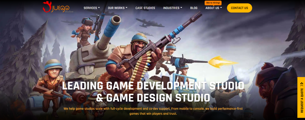Game Art Outsourcing Studio - Juego Studios