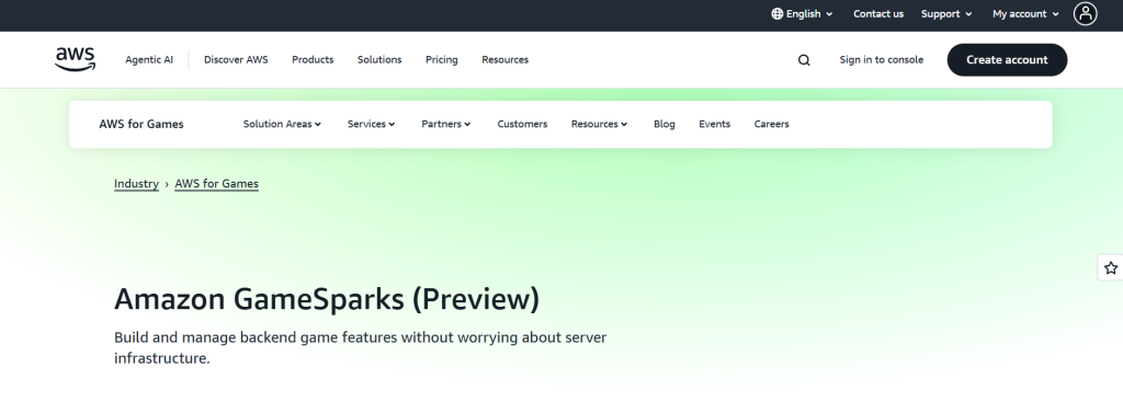 GameSparks (AWS)