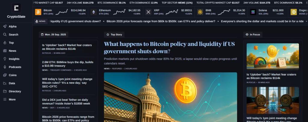 Crypto News Source - CryptoSlate