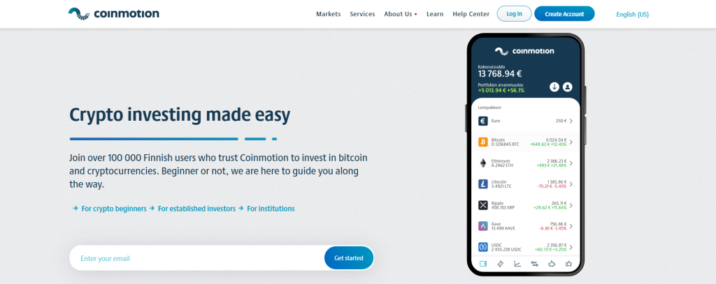 Coinmotion - Crypto Exchange