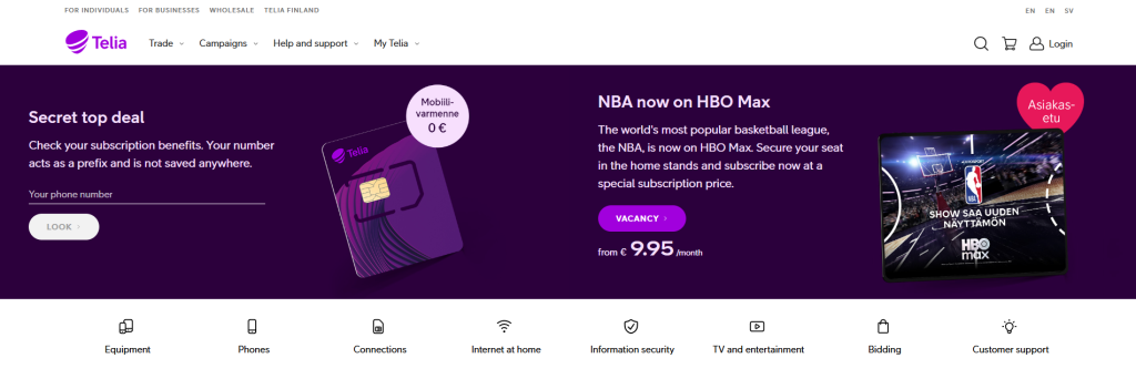Gaming ISPs - Telia Finland
