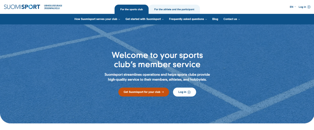 urheiluseuran hallintaohjelmistoa - Suomisport