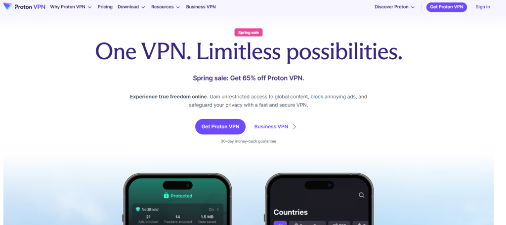 VPN kryptokauppaan ilman KYC-vaihtoehtoja - Proton VPN