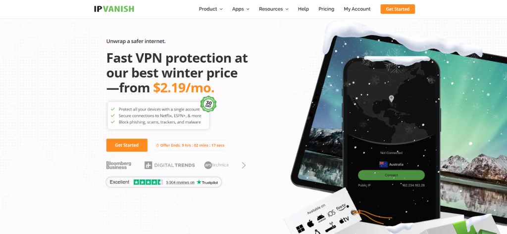 VPN kryptokauppaan ilman KYC-vaihtoehtoja - IPVanish